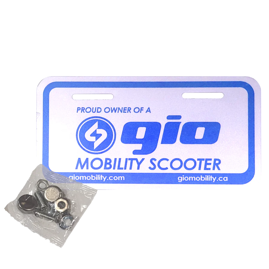 GIO Mobility Scooter Vanity Plate - Image 5